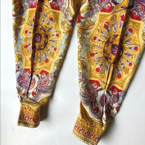 GIANNI VERSACE VINTAGE '93 SILK Spellbook PRINTED SHIRT BAROQUE ATELIER MYTHS - Picture 11 of 12